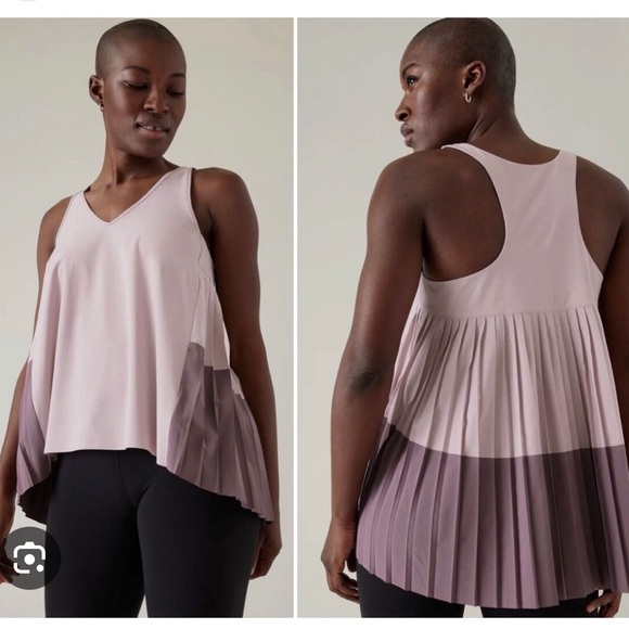 Athleta Tops - Athleta Swing Forward Pleated Tank NWT